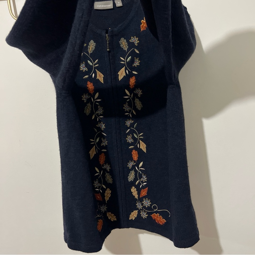 Croft&Barrow Medium Zip Up Fall Sweater - Picture 4 of 7